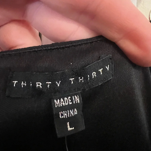 Thirty Thirty Black Bubble Mini Dress Size Large NWT - Picture 3 of 6